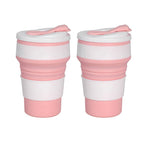 Portable Collapsible Silicone Travel Cups (350ml & 500ml)