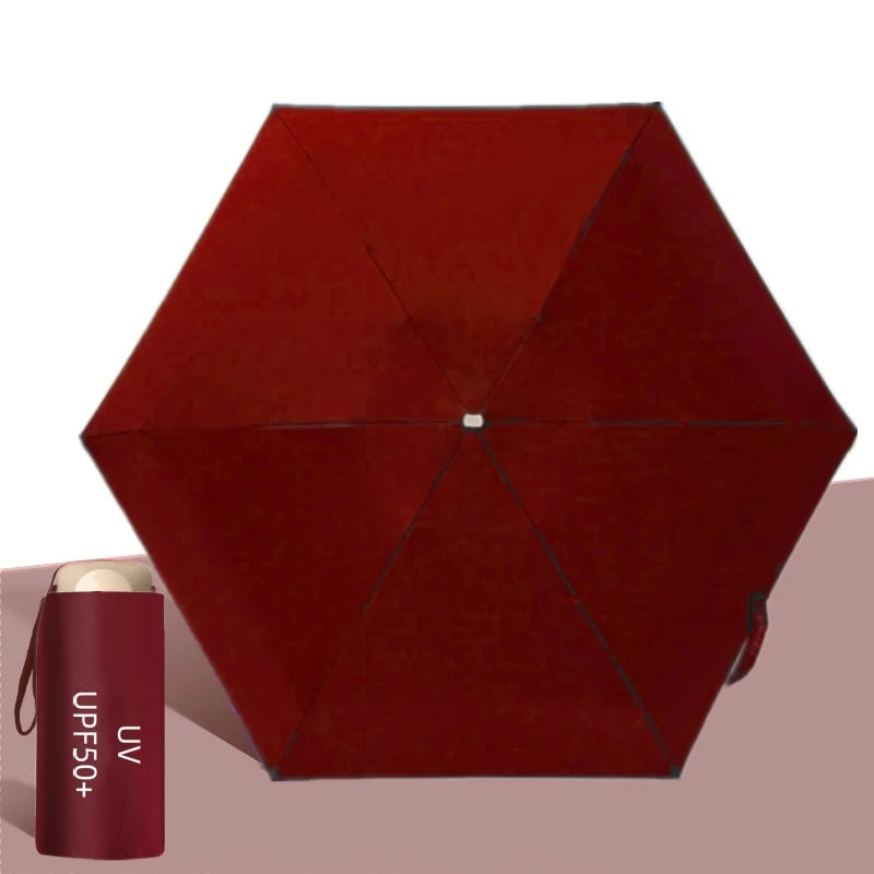 UPF50+ Mini Pocket Umbrella – Portable UV & Rain Protection