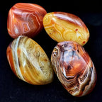 Polished Sardonyx & Agate Palm Stones
