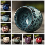 Kiln-Transformed Ceramic Teacup (Japanese Style)