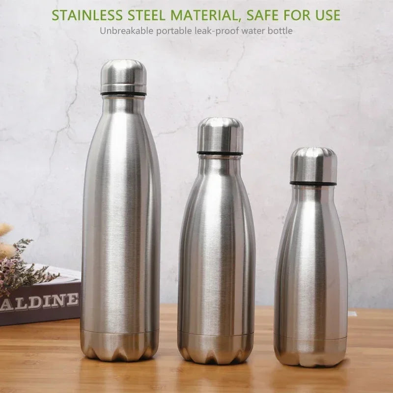 0.75/1L Stainless Steel Outdoor Water Bottle – Leakproof Camping & Hiking Canteen