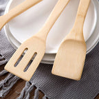 Bamboo Non-Stick Cooking Spatula & Rice Spoon | Heat-Resistant Kitchen Tool