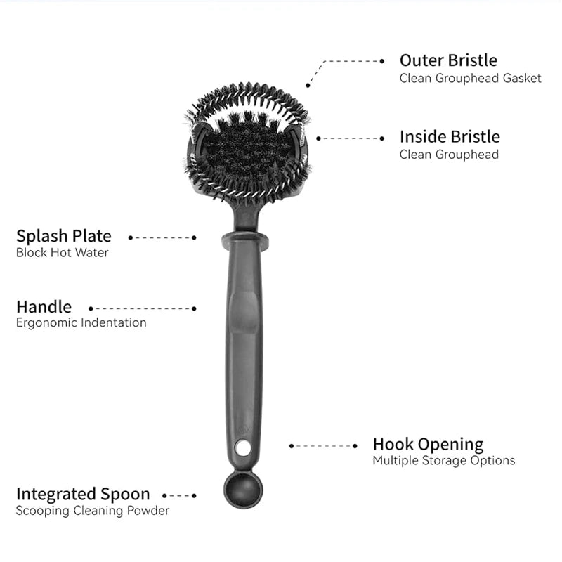 Removable Group Head Cleaning Brush.