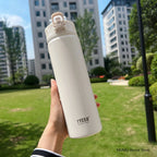 TYESO 600/750ML Stainless Steel Thermos Bottle with Straw – Insulated Sports Mug