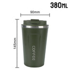 380/510ML Leak-Proof Stainless Steel Travel Coffee Thermos Mug
