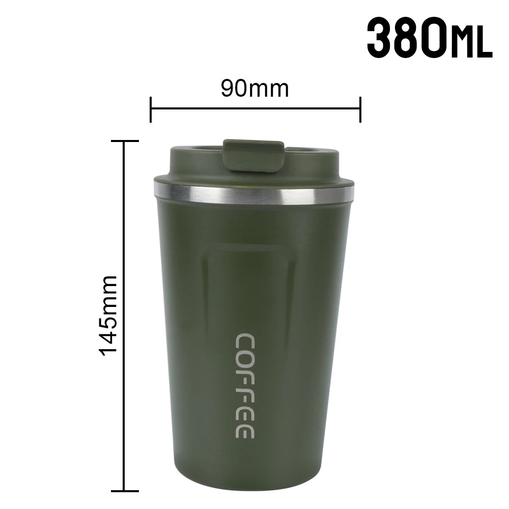380/510ML Leak-Proof Stainless Steel Travel Coffee Thermos Mug
