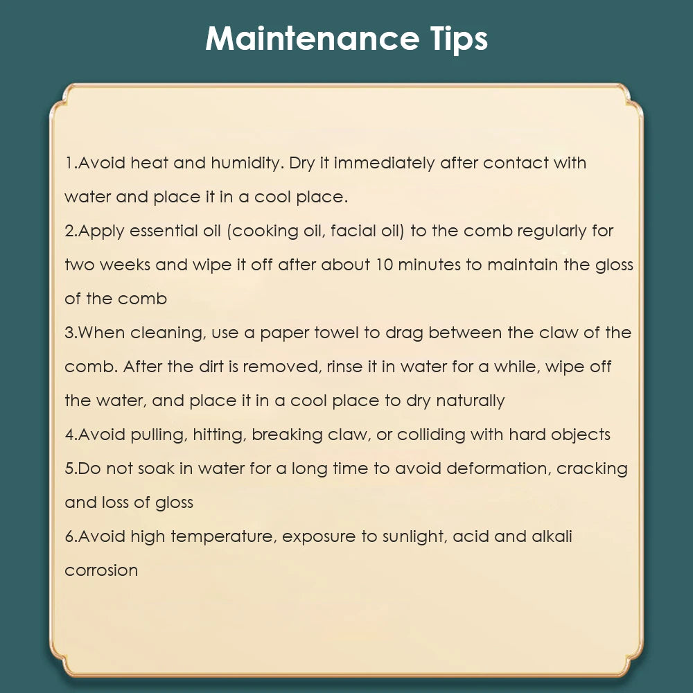 Wooden 6-Claw Head Massager and Meridian Comb
