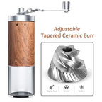Manual Coffee Bean Grinder Portable Wood Grain Stainless Steel Crank Hand Handheld Coffee Grinder Kitchen Tool Coffee Grinder