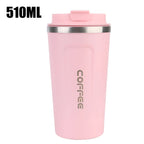 380/510ML Leak-Proof Stainless Steel Travel Coffee Thermos Mug