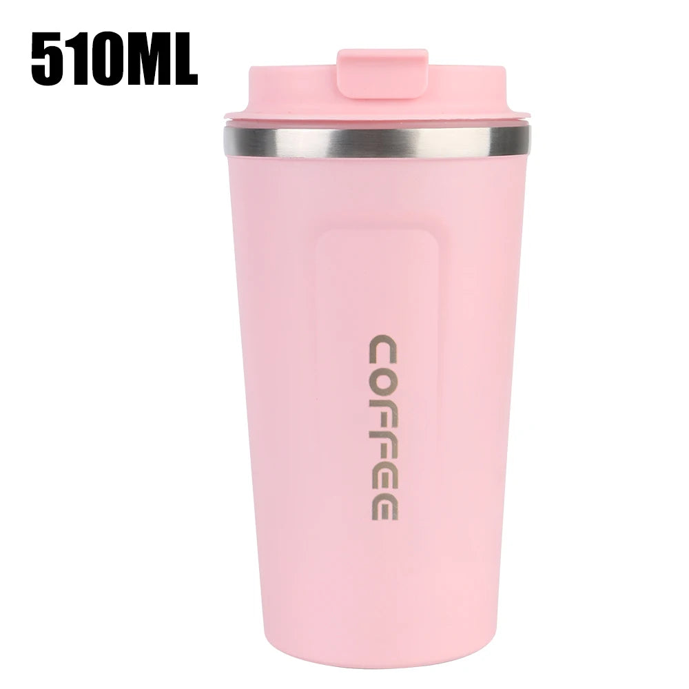 380/510ML Leak-Proof Stainless Steel Travel Coffee Thermos Mug