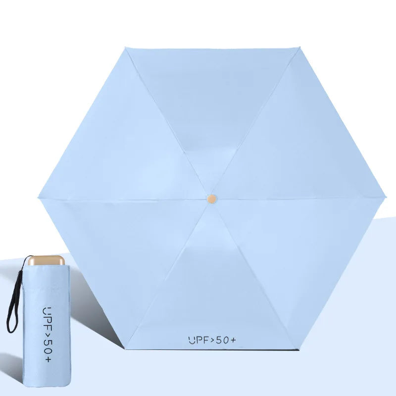 UPF50+ Mini Pocket Umbrella – Portable UV & Rain Protection