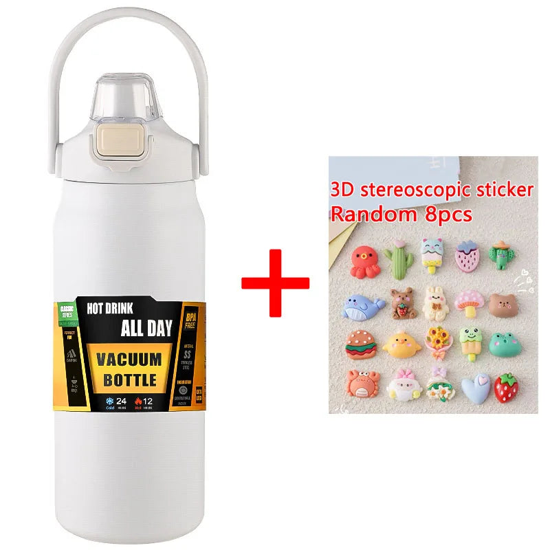 1.5L Stainless Steel Vacuum Thermos – Large Capacity Insulated Bottle