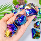 High-Quality Natural Aura Obsidian Raw Stone (Healing Gem)