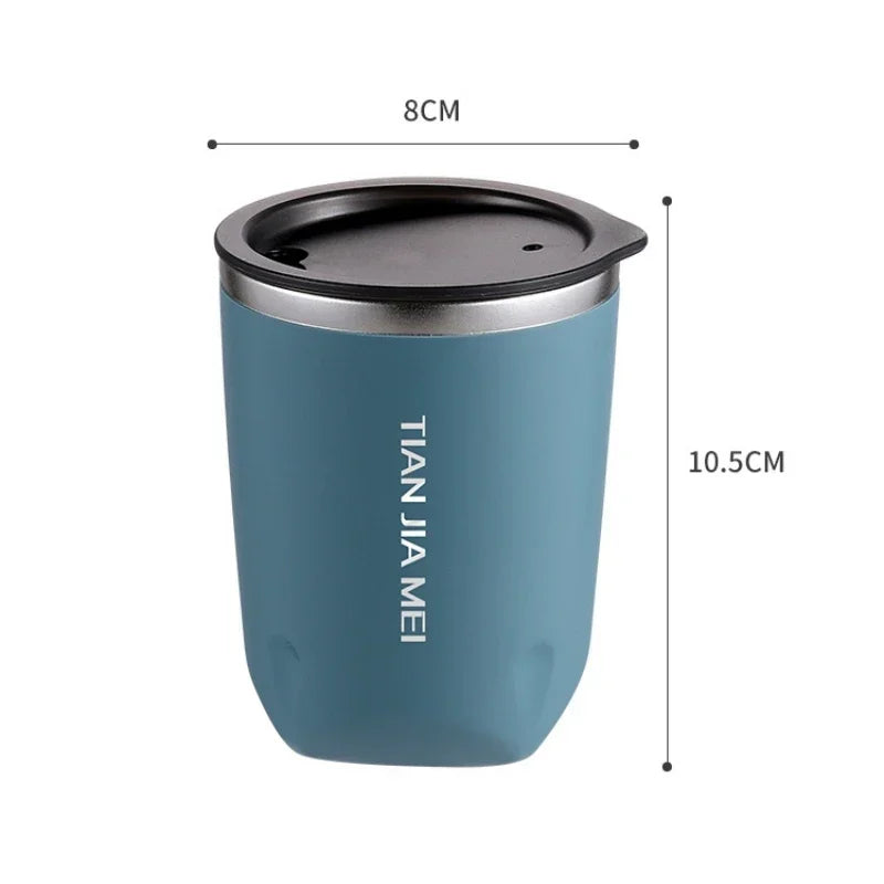 300ml Stainless Steel Thermos Cup – Portable Water & Coffee Mug