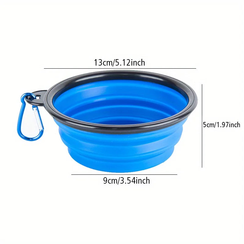 Portable Silicone Folding Dog Bowl for Travel