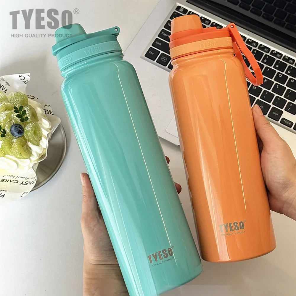 TYESO Stainless Steel Thermal Bottle – Insulated Sport Tumbler