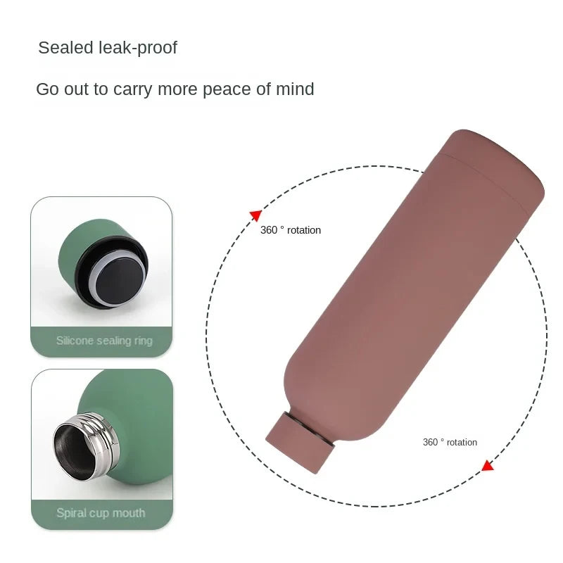 500/750ML Stainless Steel Thermos – Double-Wall Sports Water Bottle