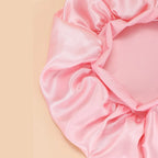 Solid Color Satin Wide-Brimmed Shower Cap