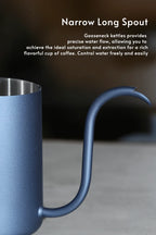 304 Stainless Steel 600ml Gooseneck Pour-Over Kettle