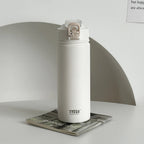 Double-Wall Thermal Water Bottle with Straw (600ml/750ml)Hot & Cold for 8-10 hours