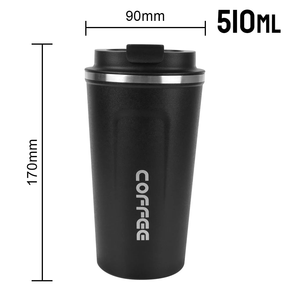 380/510ML Leak-Proof Stainless Steel Travel Coffee Thermos Mug