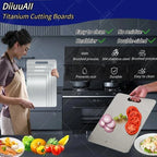 Dual-Sided Stainless Steel & Bamboo Cutting Board