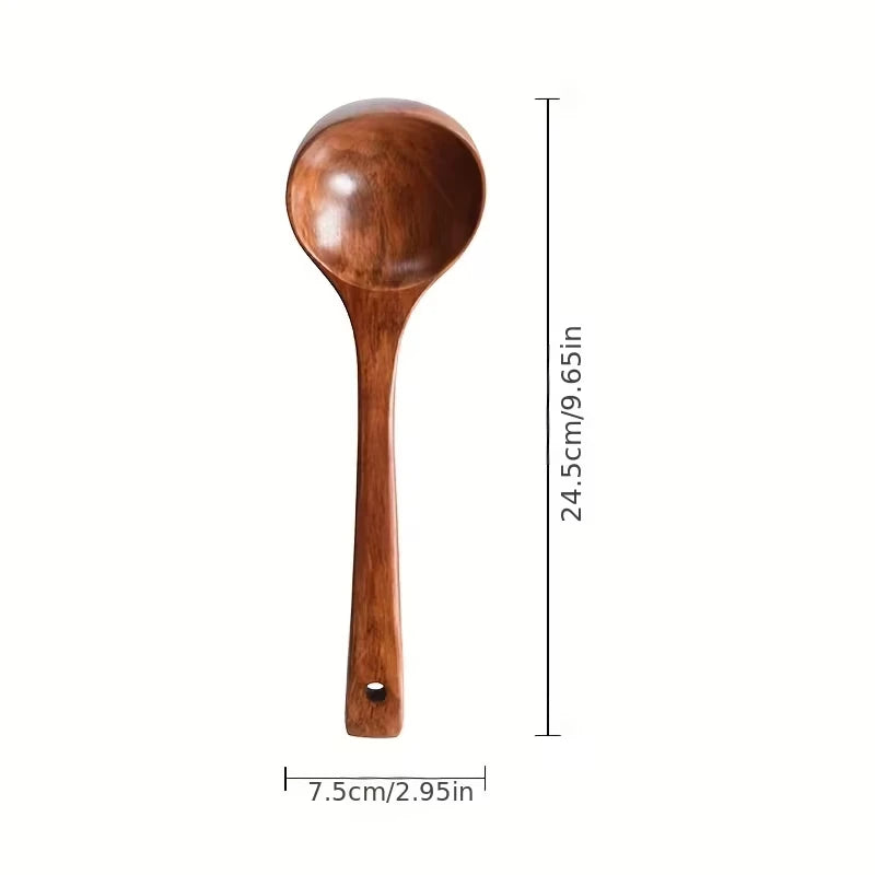 Daily Use Wooden Soup Ladle