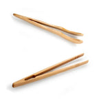 Reusable Bamboo Toast Tongs – Wooden Kitchen & Toaster Grabber