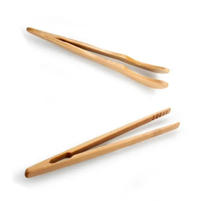 Reusable Bamboo Toast Tongs – Wooden Kitchen & Toaster Grabber