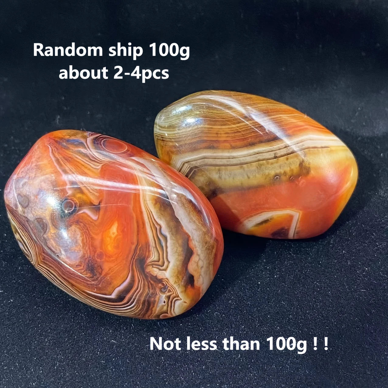 Polished Sardonyx & Agate Palm Stones