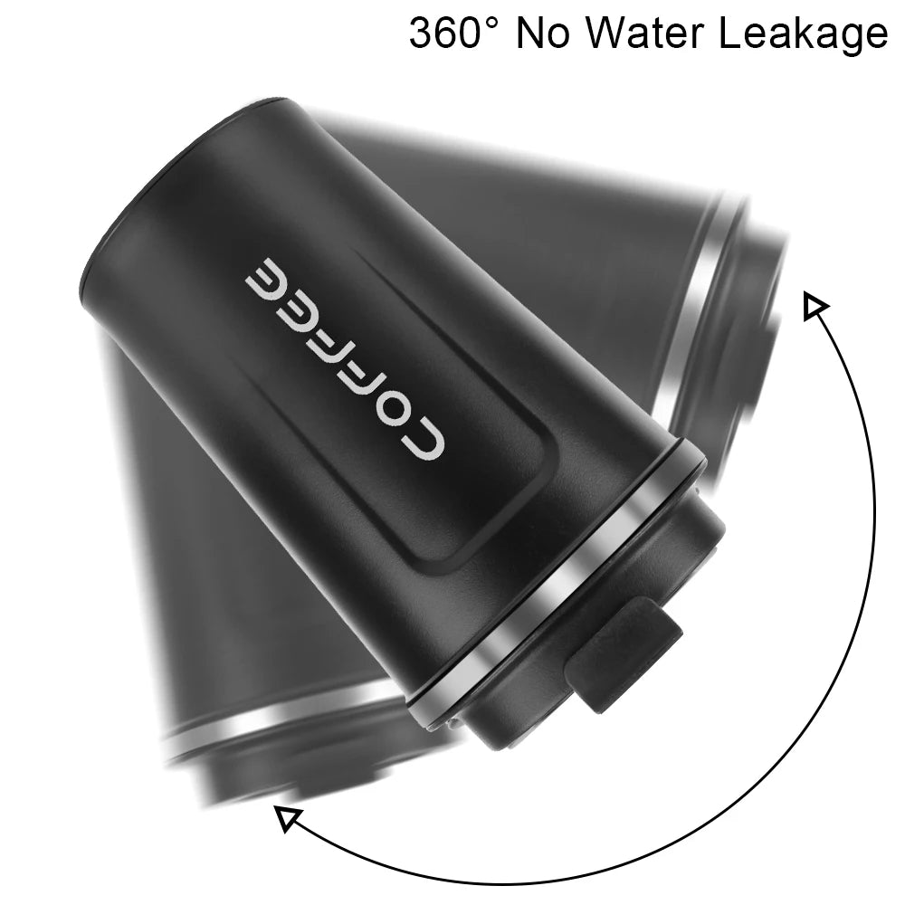 380/510ML Leak-Proof Stainless Steel Travel Coffee Thermos Mug