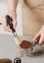 Retro Solid Wood Coffee Grinder Brush.