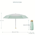 UPF50+ Mini Pocket Umbrella – Portable UV & Rain Protection