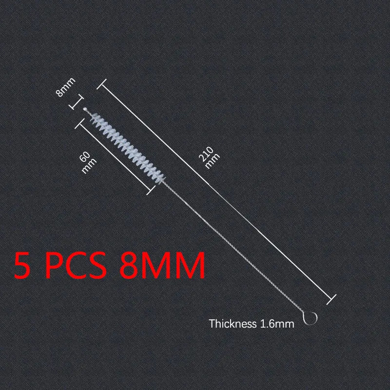 11-Piece Bottle Cleaning Brush Set – Reusable Nylon & Stainless Steel Tools