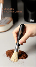 Retro Solid Wood Coffee Grinder Brush.