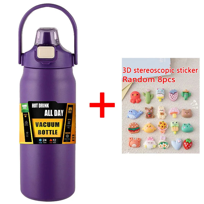 1.5L Stainless Steel Vacuum Thermos – Large Capacity Insulated Bottle