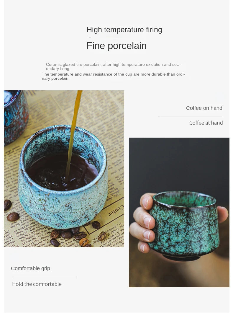 Reactive Glaze Ceramic Espresso & Tea Mug (170ml)