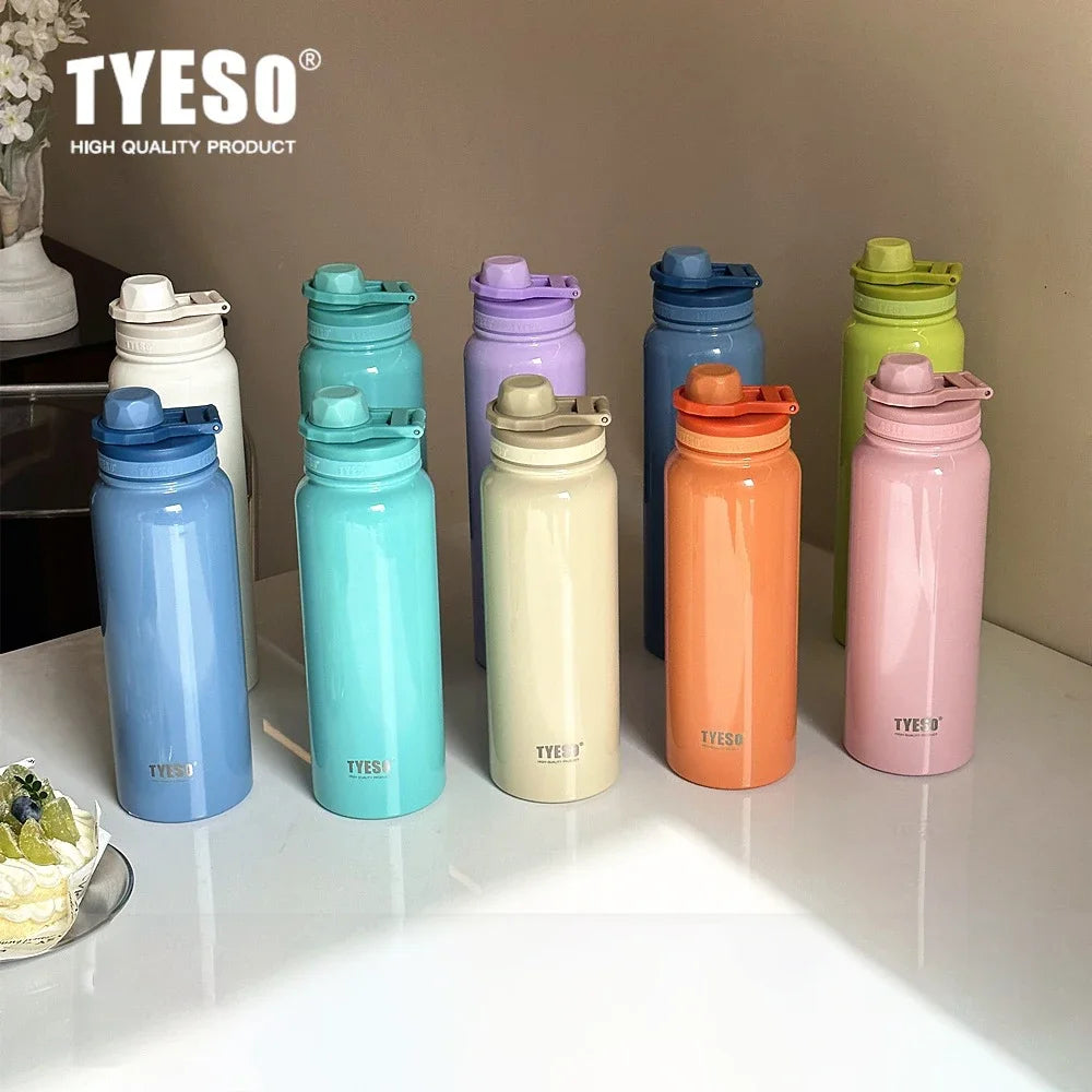 TYESO Stainless Steel Thermal Bottle – Insulated Sport Tumbler