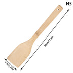 Bamboo Non-Stick Cooking Spatula & Rice Spoon | Heat-Resistant Kitchen Tool