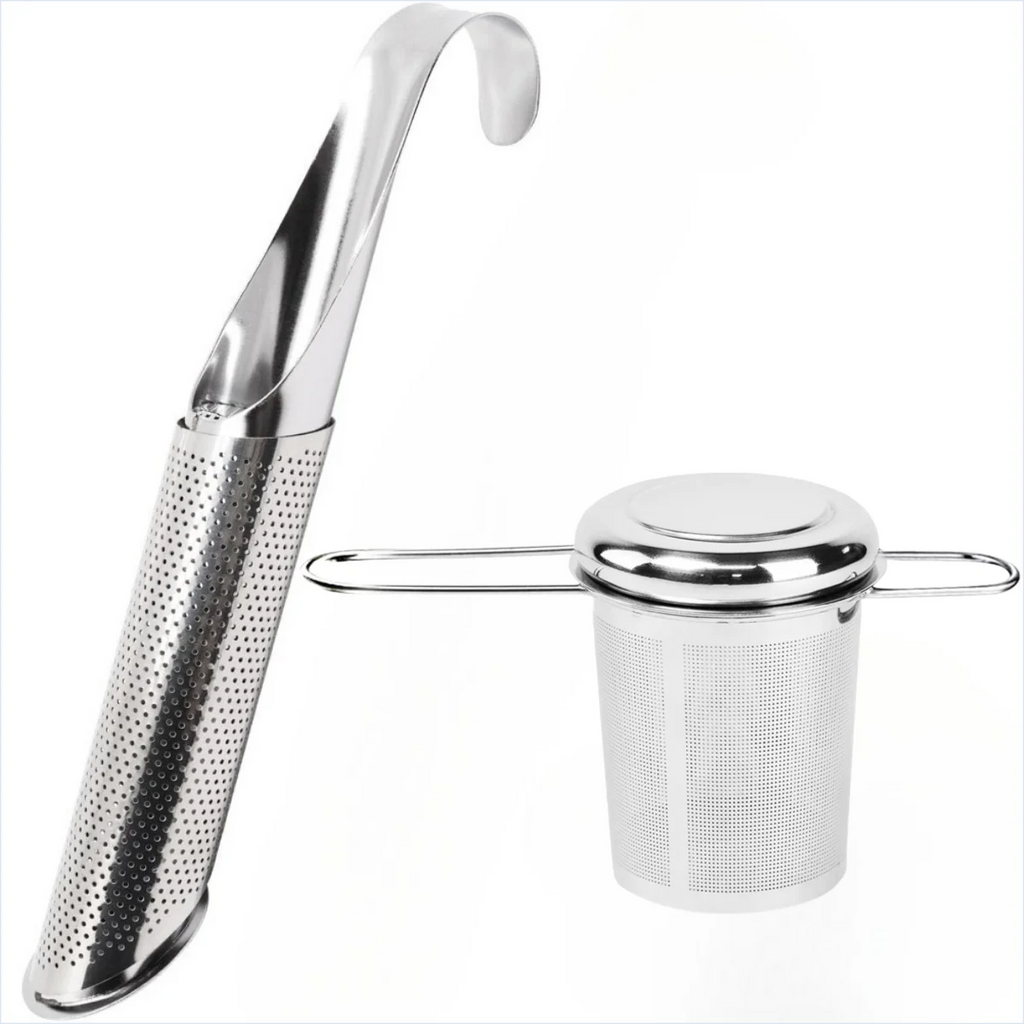 Stainless Steel Tea Infuser with Lid – Reusable Mesh Strainer for Teapots & Mugs