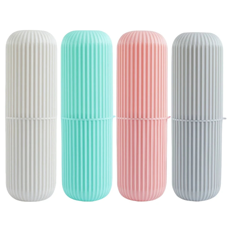 Portable Toothbrush & Toothpaste Travel Holder – Bathroom Organizer