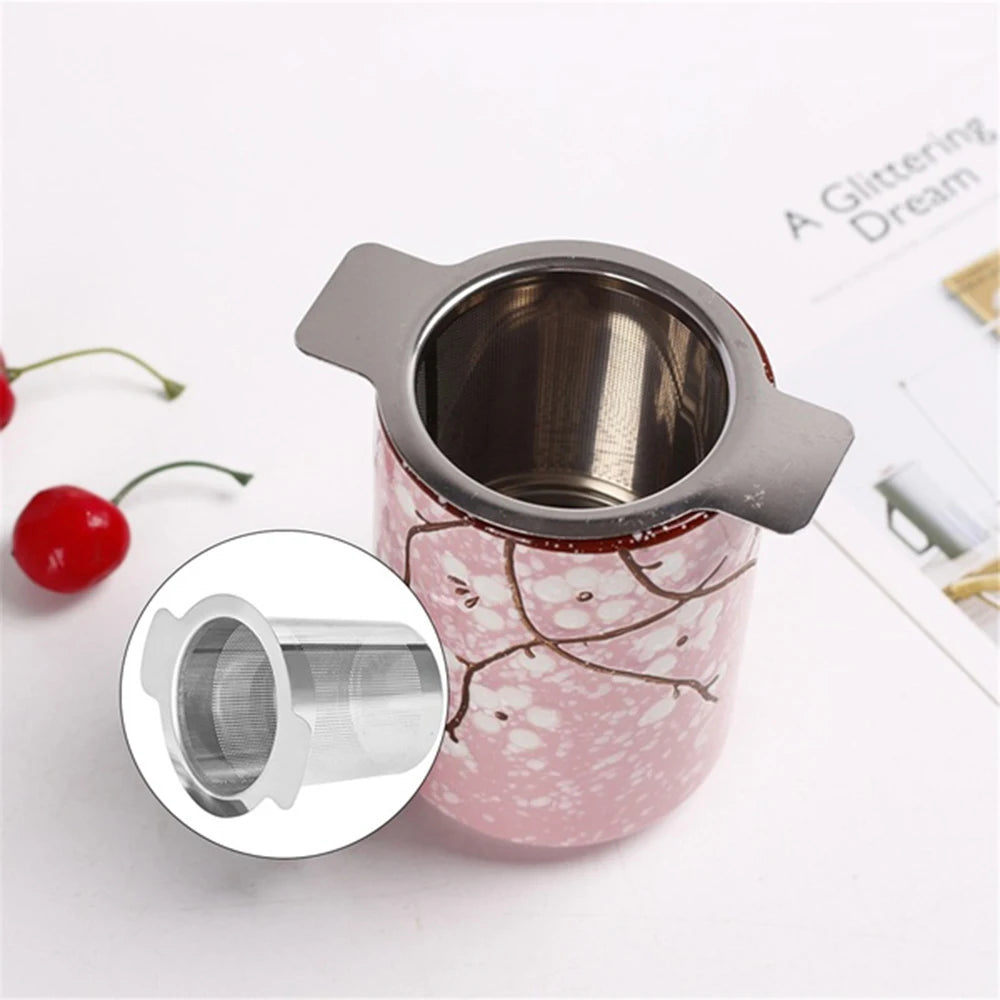 Stainless Steel Tea & Coffee Infuser – Binaural Mesh Strainer