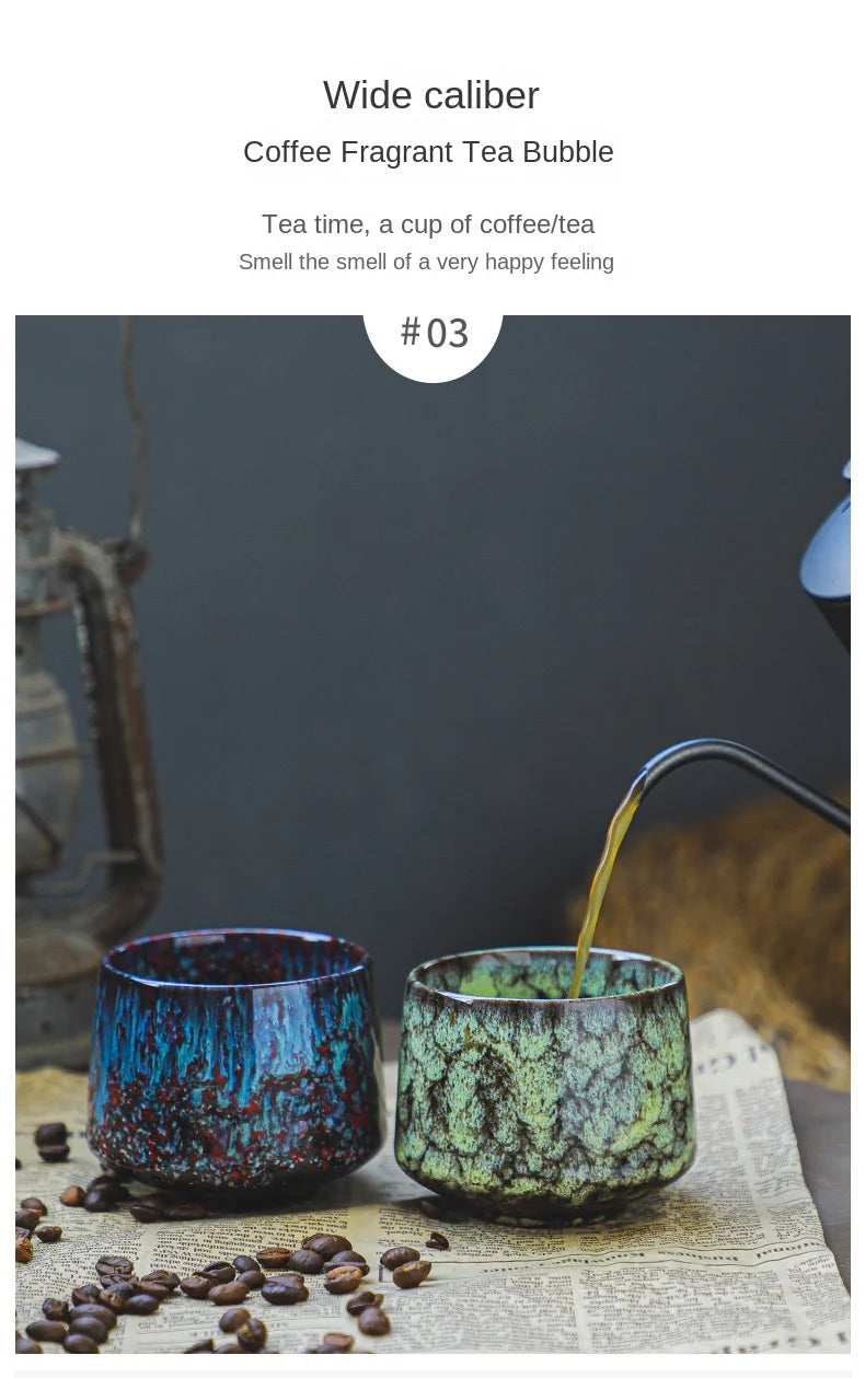 Reactive Glaze Ceramic Espresso & Tea Mug (170ml)