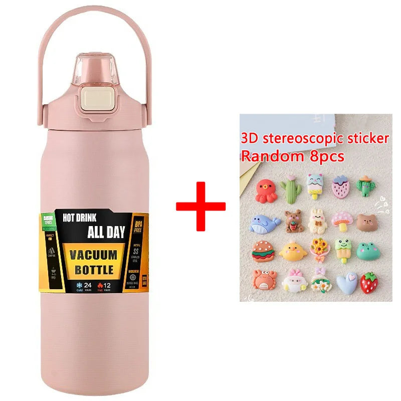 1.5L Stainless Steel Vacuum Thermos – Large Capacity Insulated Bottle