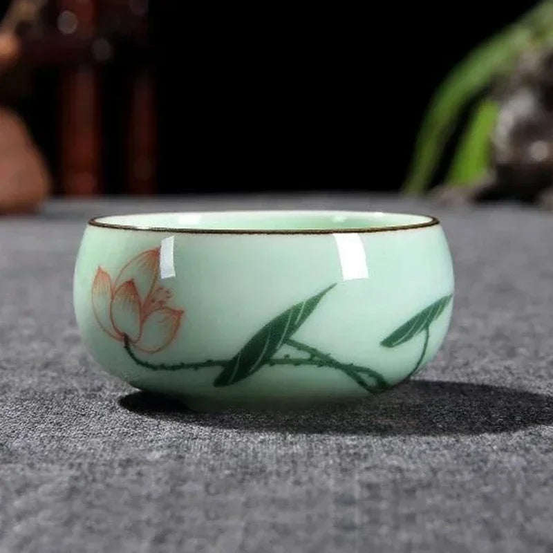 Hand-Painted Celadon Master Teacup (80ml)