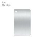 Dual-Sided Stainless Steel & Bamboo Cutting Board