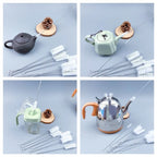 11-Piece Bottle Cleaning Brush Set – Reusable Nylon & Stainless Steel Tools