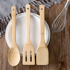 Bamboo Non-Stick Cooking Spatula & Rice Spoon | Heat-Resistant Kitchen Tool