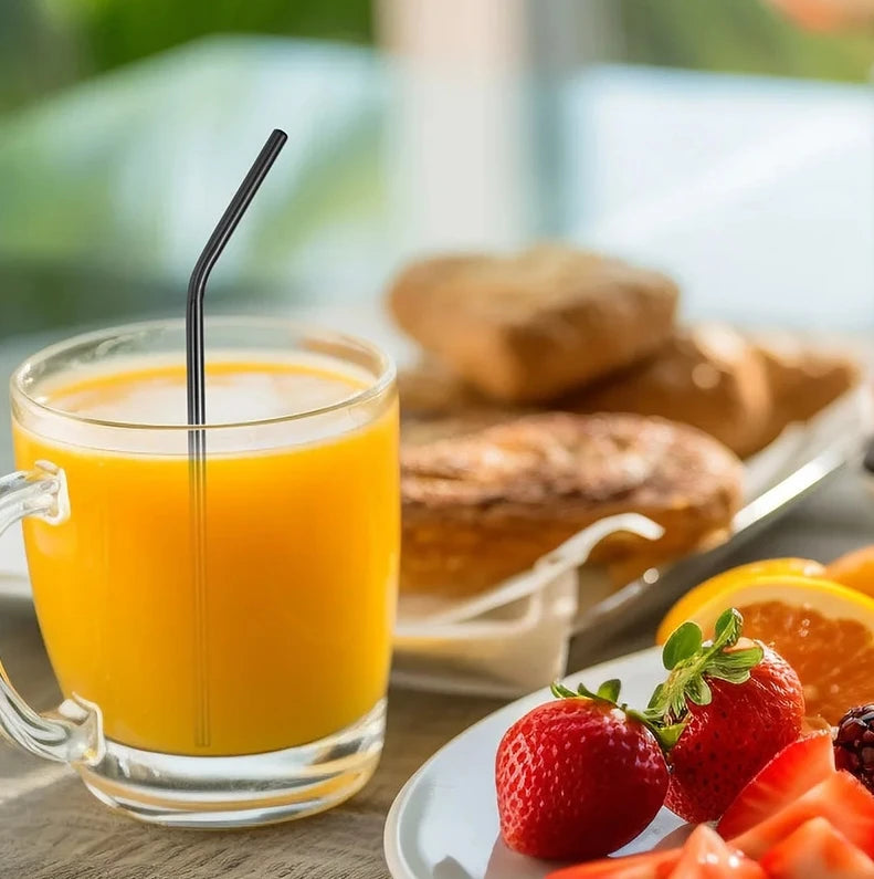 6-Piece Reusable Metal Straw Kit