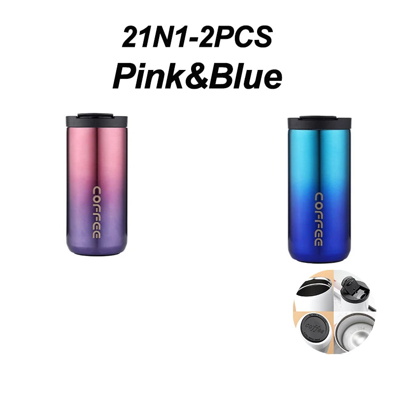 400ml Stainless Steel Coffee Thermos – Portable Insulated Travel Mug